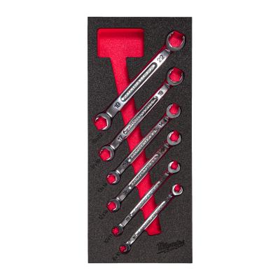 Ключи гаечные разрезные метрические набор 6 ед. в ложементе