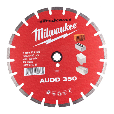 Алмазный диск Milwaukee AUDD 350