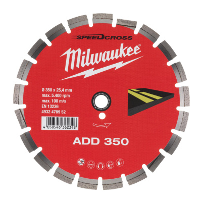 Алмазный диск Milwaukee ADD 350