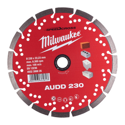Алмазный диск Milwaukee AUDD 230
