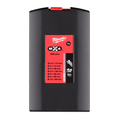 Дисплей Milwaukee с набором сверл SDS-Plus МХ4 7 шт.