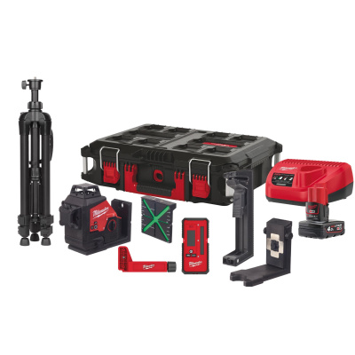 Набор Milwaukee M12 3PLKIT-401P (нивелир с принадлежностями)
